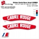 Sticker Garde Boue Avant HONDA 125 CR / 250 CR / 480 CR / 500 CR Année 1973/1986