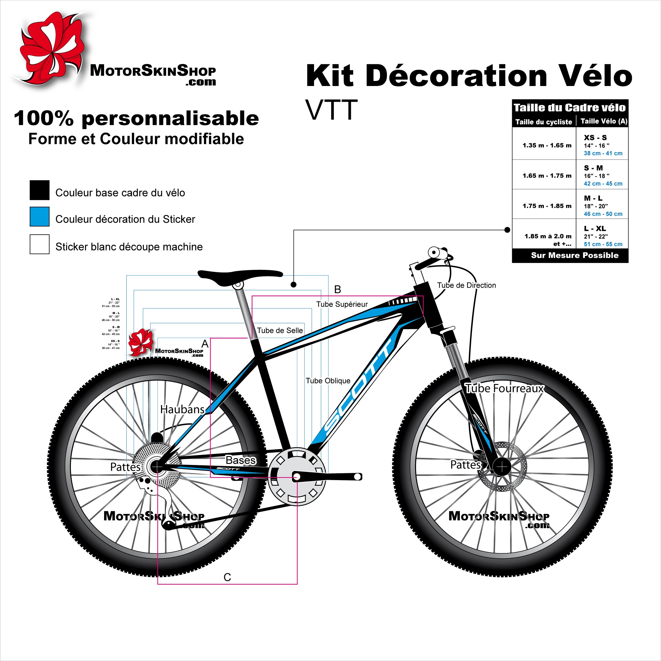 Autocollants Casting Scott pour vélo de route et VTT, stickers,  décalcomanies - AliExpress
