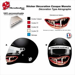 Stickers / autocollants déco casque moto - Super Fabrique